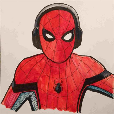 spider man drawing easy